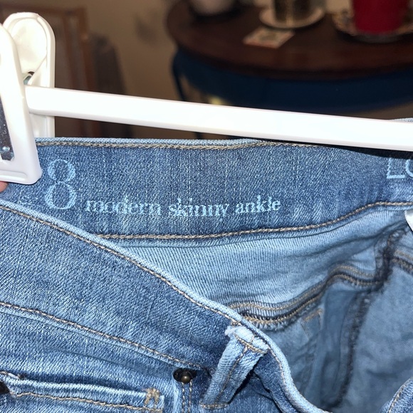 Ann Taylor LOFT Modern Skinny Ankle Jeans - 8 - Picture 6 of 8